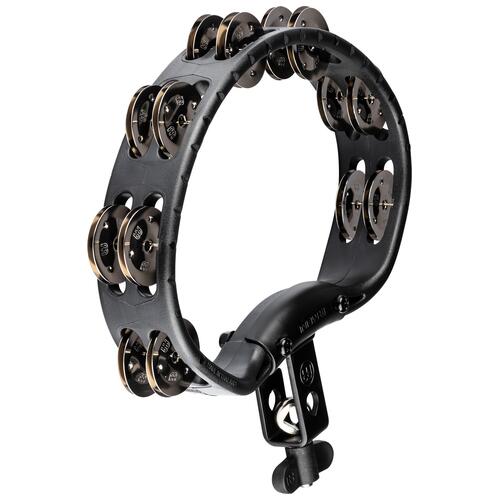 Image 1 - Meinl Percussion Headliner® Series Mountable ABS Tambourine, Dual row, Black, Stainless steel jingles - HTMT2BK